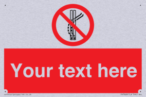 Custom prohibition Do not leave the tow track